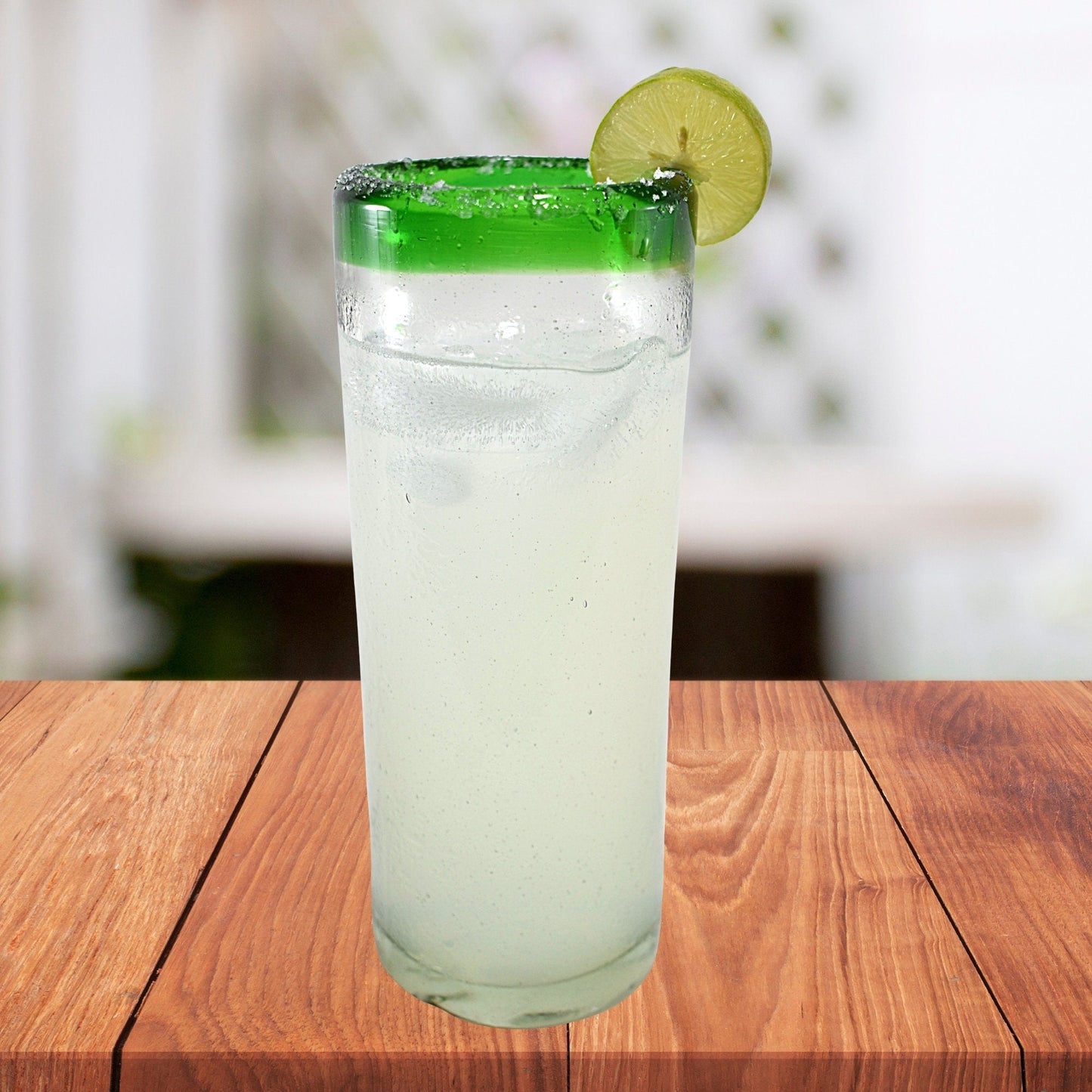 Vaso Jaibolero Vidrio Soplado | Artesanalmente Mexicano | (Posta Verde, Highball, 20 Oz.) - MAREY - Glasses