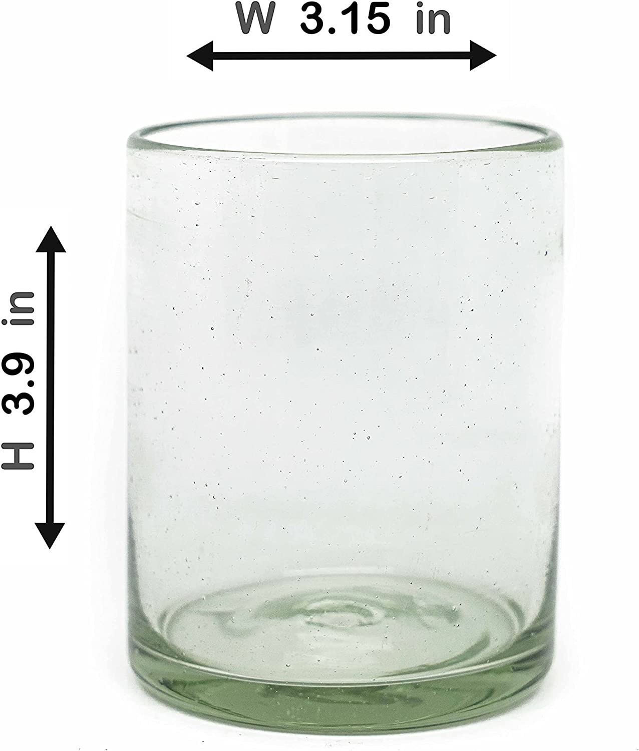 Vasos Vidrio Soplado | (Natural, Old Fashioned 10 Oz.) - MAREY - Vaso