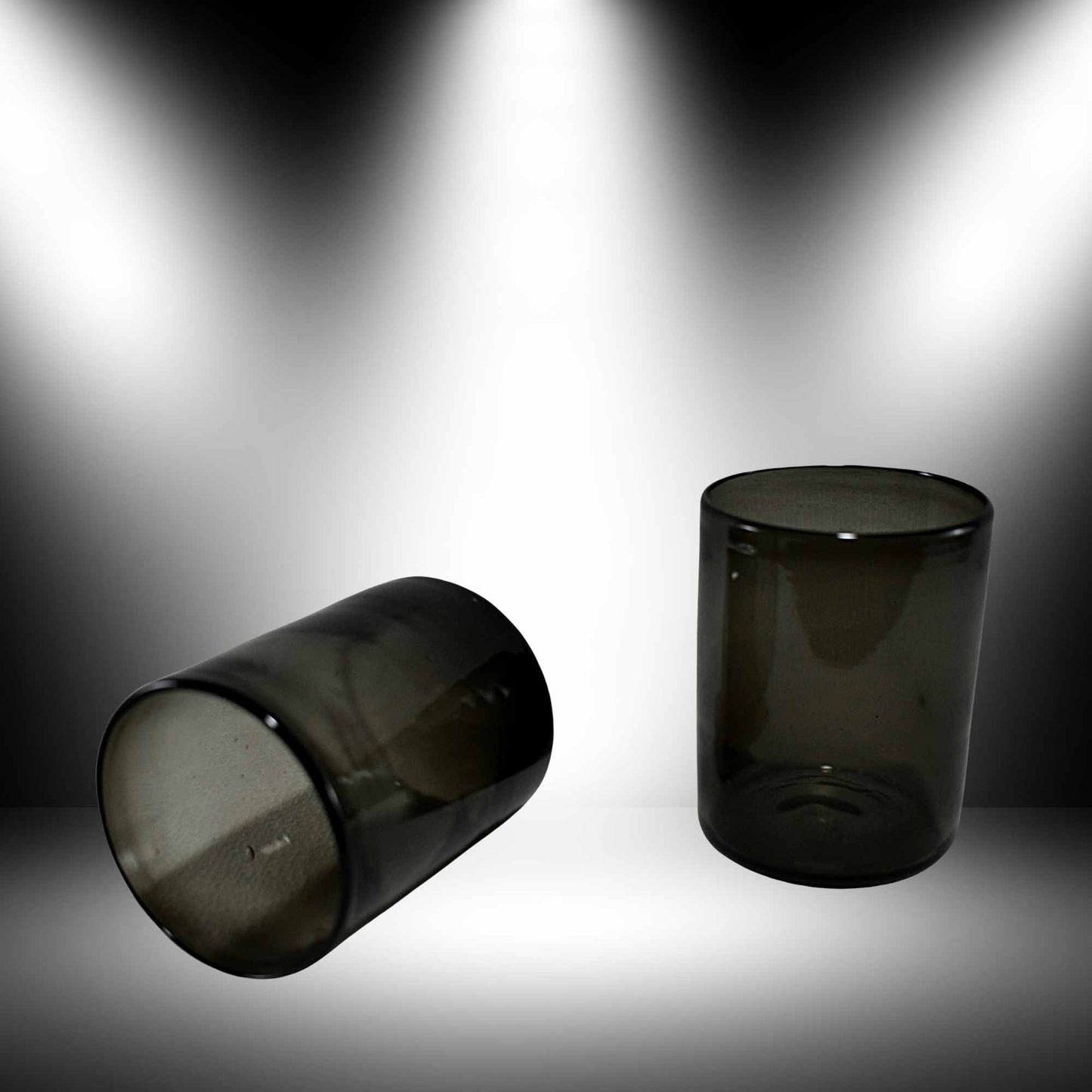 Vasos Vidrio Soplado Para Agua | Hechos Artesanalmente en México | (Humo, Agua 10 Oz.) - MAREY - Glasses