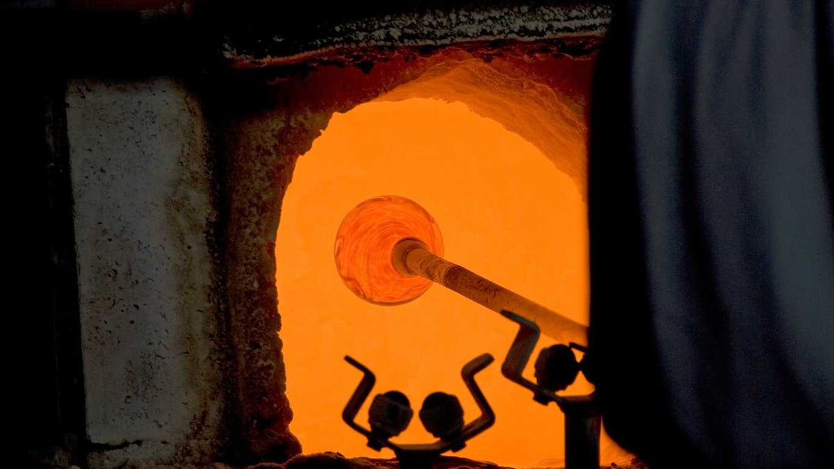 Traditional glassblowing in a Mexican artisan workshop