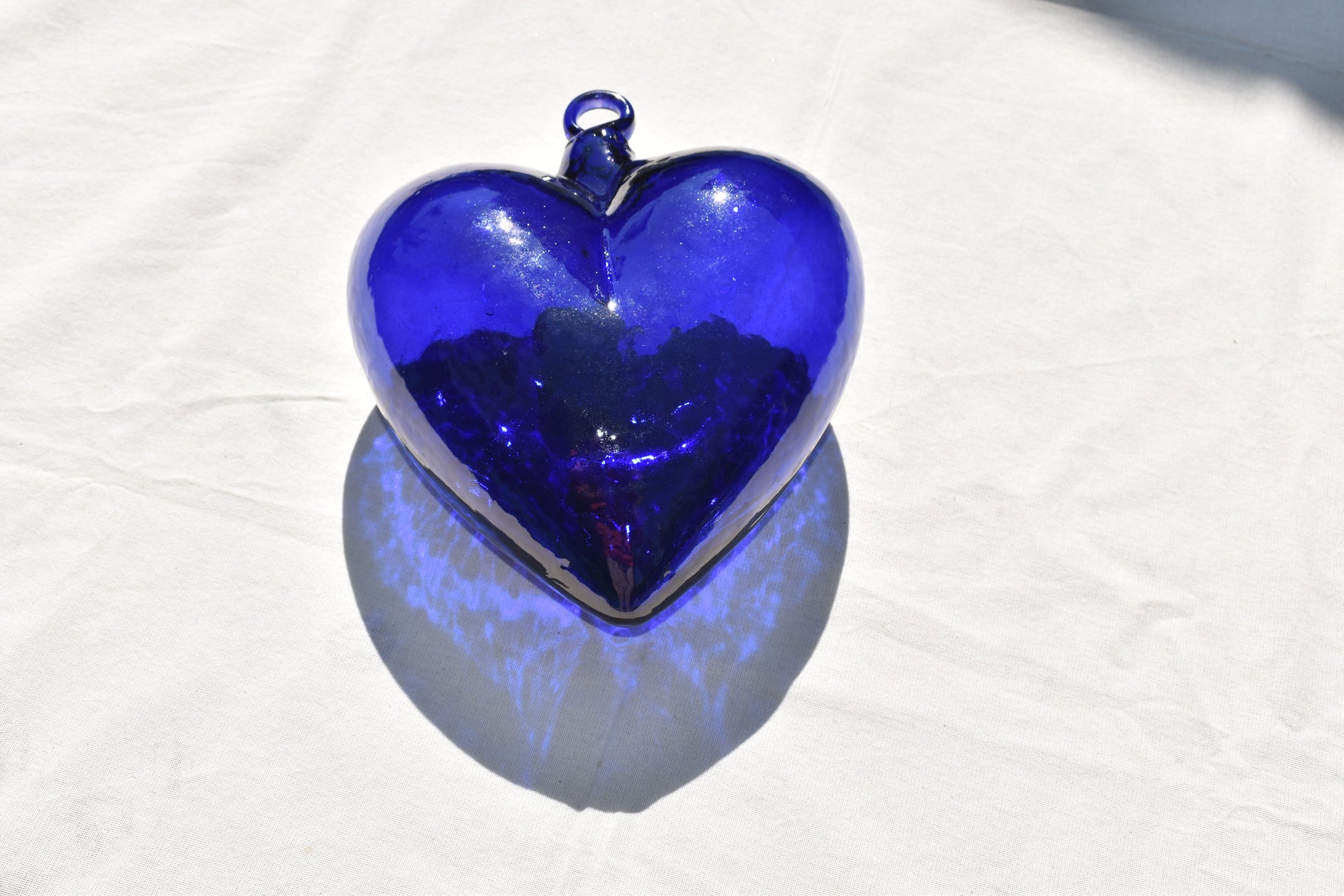 Corazones de Vidrio Soplado | Decoración | Hecho en México | (Colores, 5 - 30 cm.) - MAREY - 