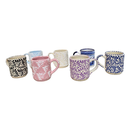 Coffee Mug | Talavera Pottery | 100% Handmade | (Customizable, 16 Oz.) - MAREY - Coffee Mug