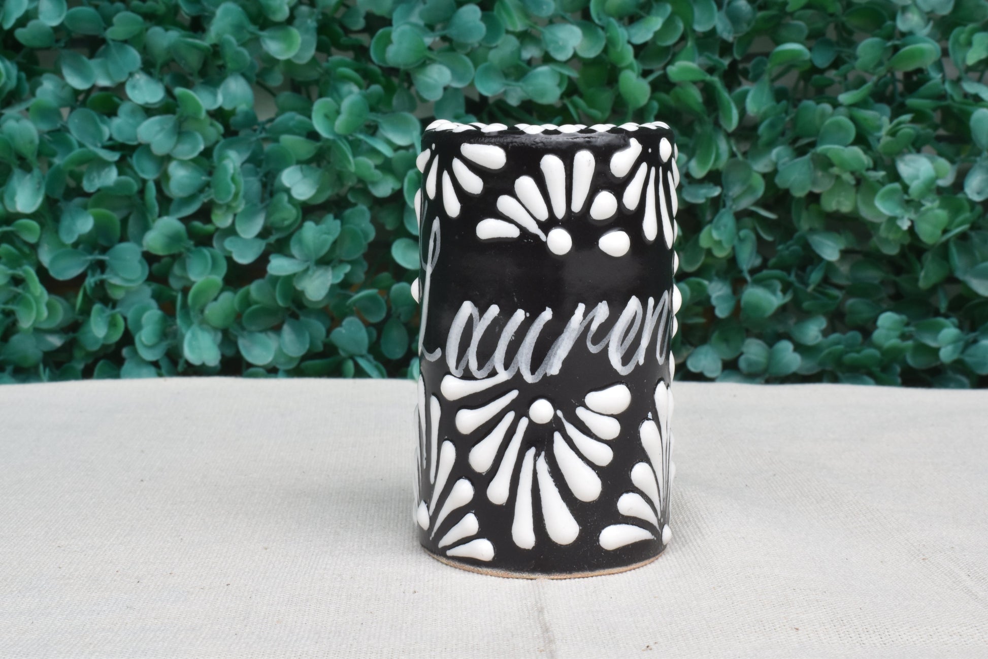 Vasos Tequileros | Cerámica de Talavera | 100% Artesanal | (Personalizable, 2 Oz.) - MAREY - Vaso Tequilero