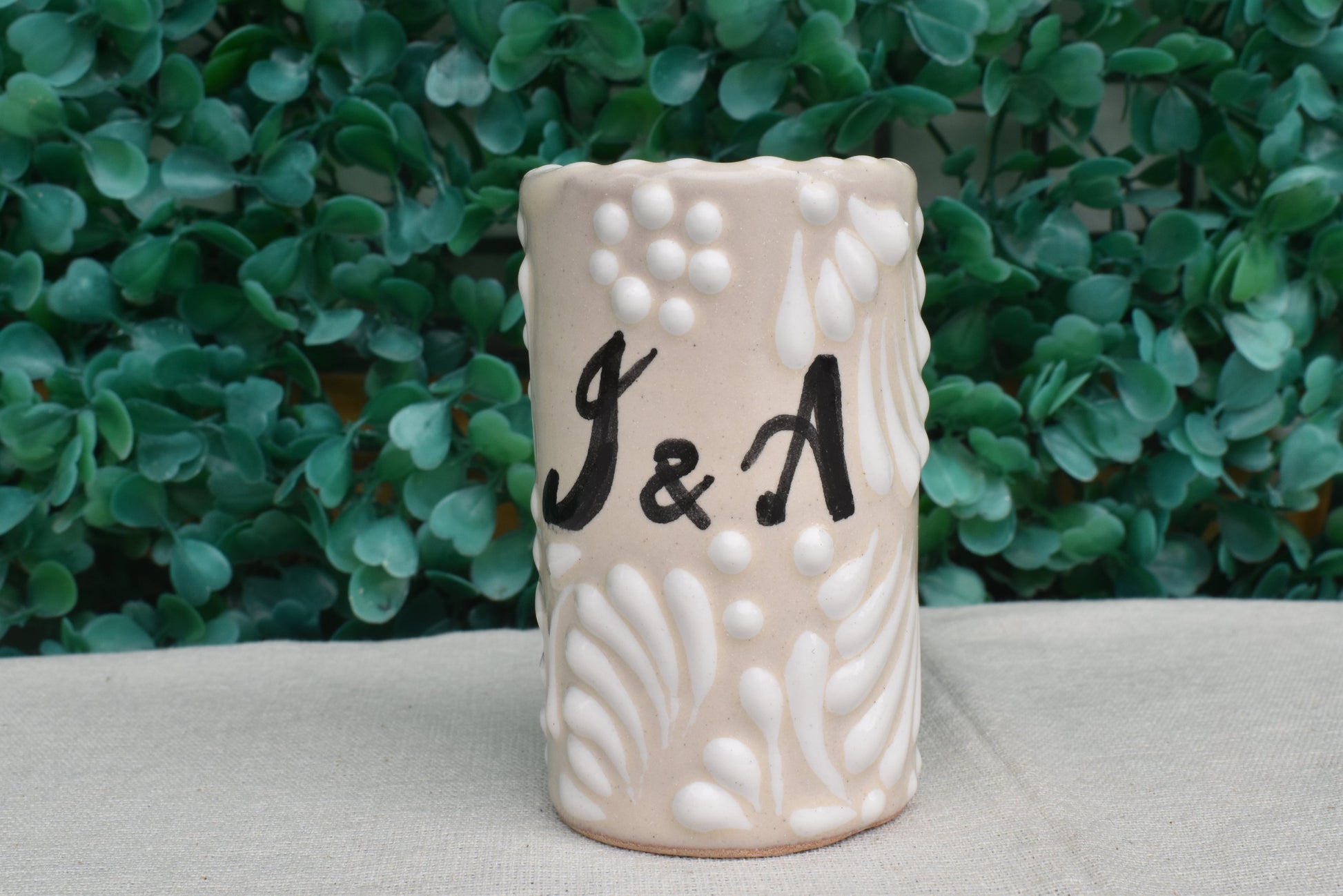 Vasos Tequileros | Cerámica de Talavera | 100% Artesanal | (Personalizable, 2 Oz.) - MAREY - Vaso Tequilero