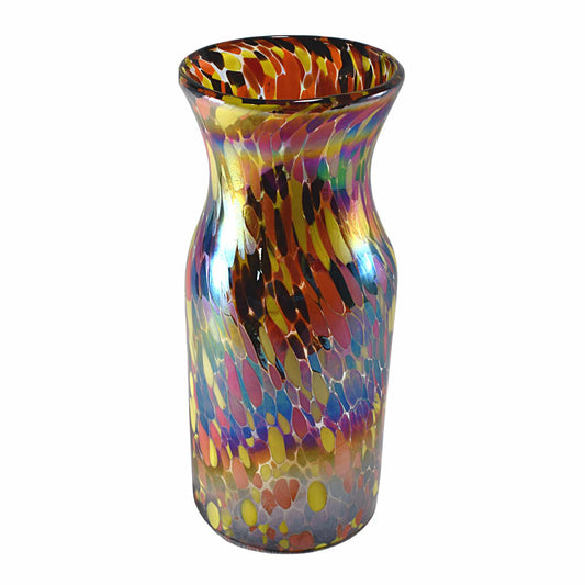 Botella de Vidrio Artesanal | Carafe | Jarra de Buró o Escritorio | Decantador | (Confetti Monarca, 1 Lt.) - MAREY - Decantador