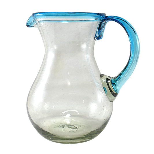 Jarra Pera para Agua de Vidrio Soplado Artesanalmente En Mexico (Filo Aqua, 2 Lt.) - MAREY -