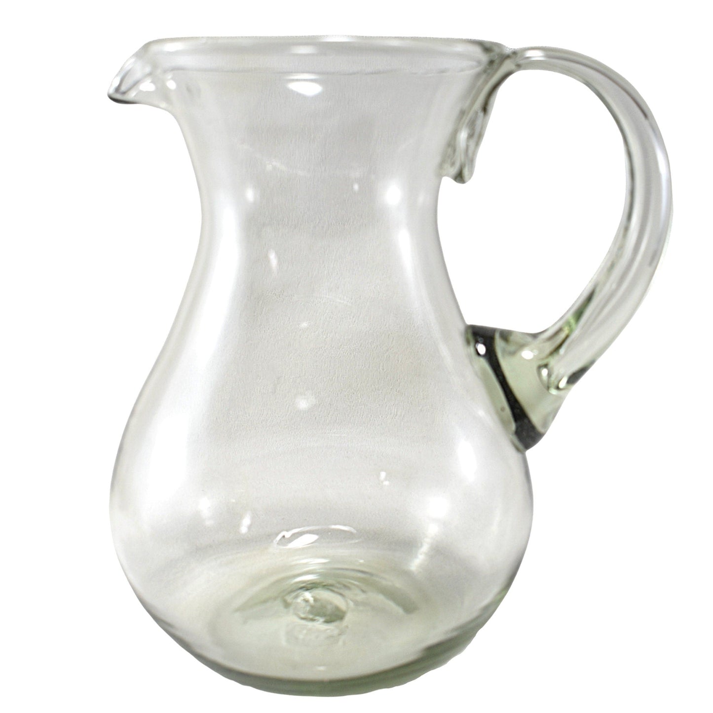 Jarra Pera para Agua de Vidrio Soplado Artesanalmente En México (Natural, 2 Litros) - MAREY -