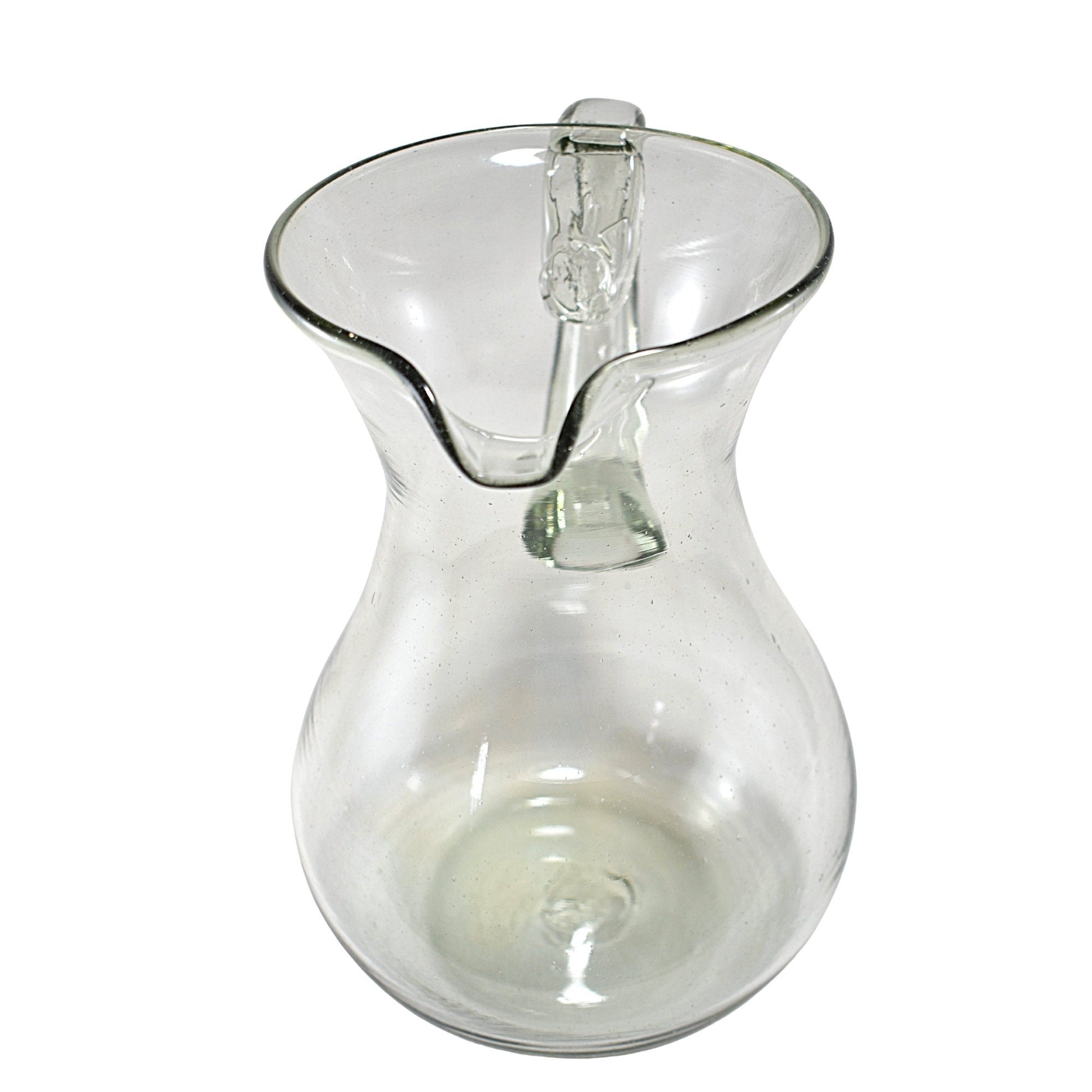 Jarra Pera para Agua de Vidrio Soplado Artesanalmente En México (Natural, 2 Litros) - MAREY -
