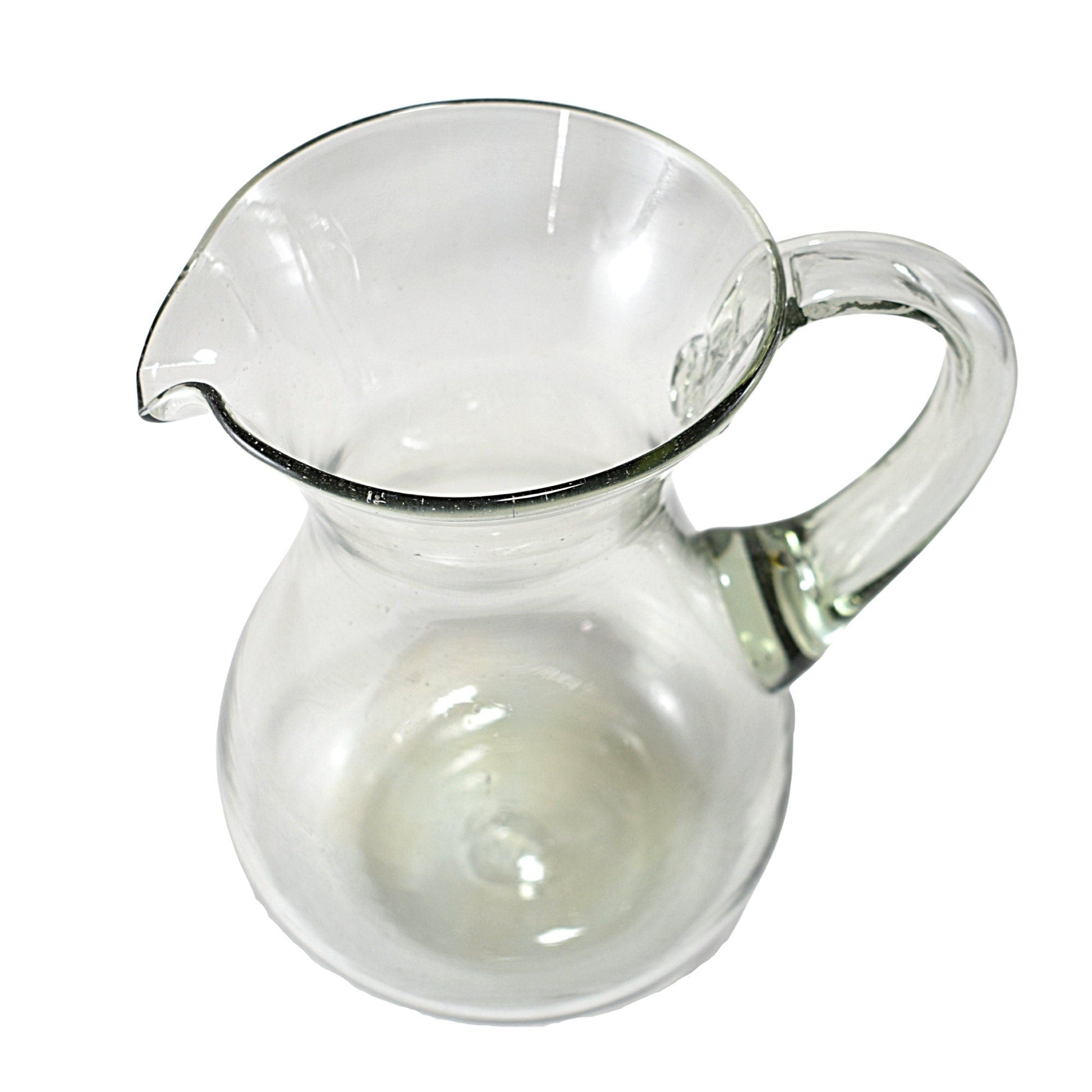 Jarra Pera para Agua de Vidrio Soplado Artesanalmente En México (Natural, 2 Litros) - MAREY -