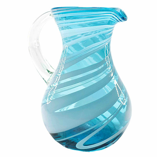 Jarra Pera para Agua de Vidrio Soplado Artesanalmente En México (Poseidon, 2 Lt.) - MAREY -