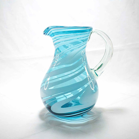 Jarra Pera para Agua de Vidrio Soplado Artesanalmente En México (Poseidon, 2 Lt.) - MAREY -